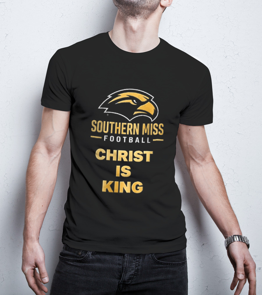 Southern Miss Golden Eagles Football Christ Is King Bird Head T-Shirt