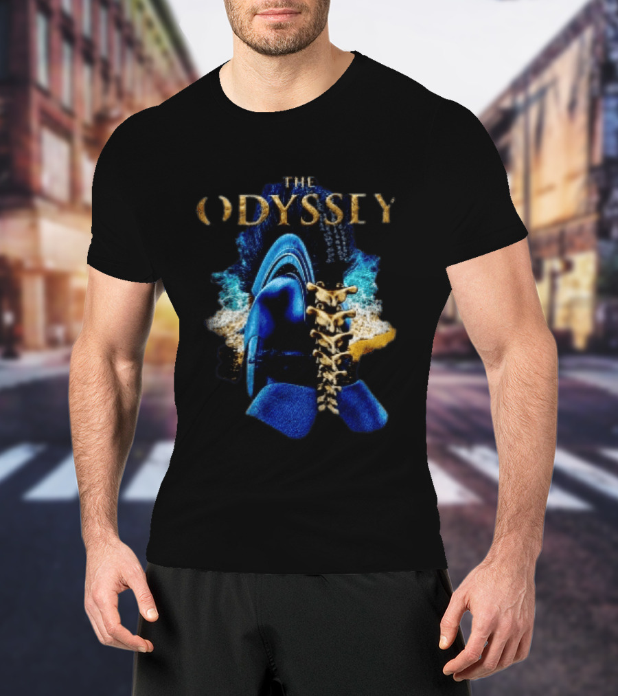 The Odyssey Warrior Helmet Spinal Cord Spine T-Shirt