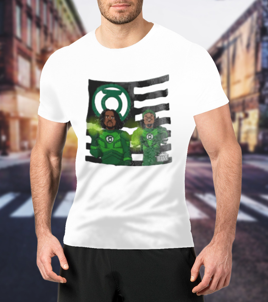 Lanterns X OutKast Comic Superheroes Green Light Power T-Shirt