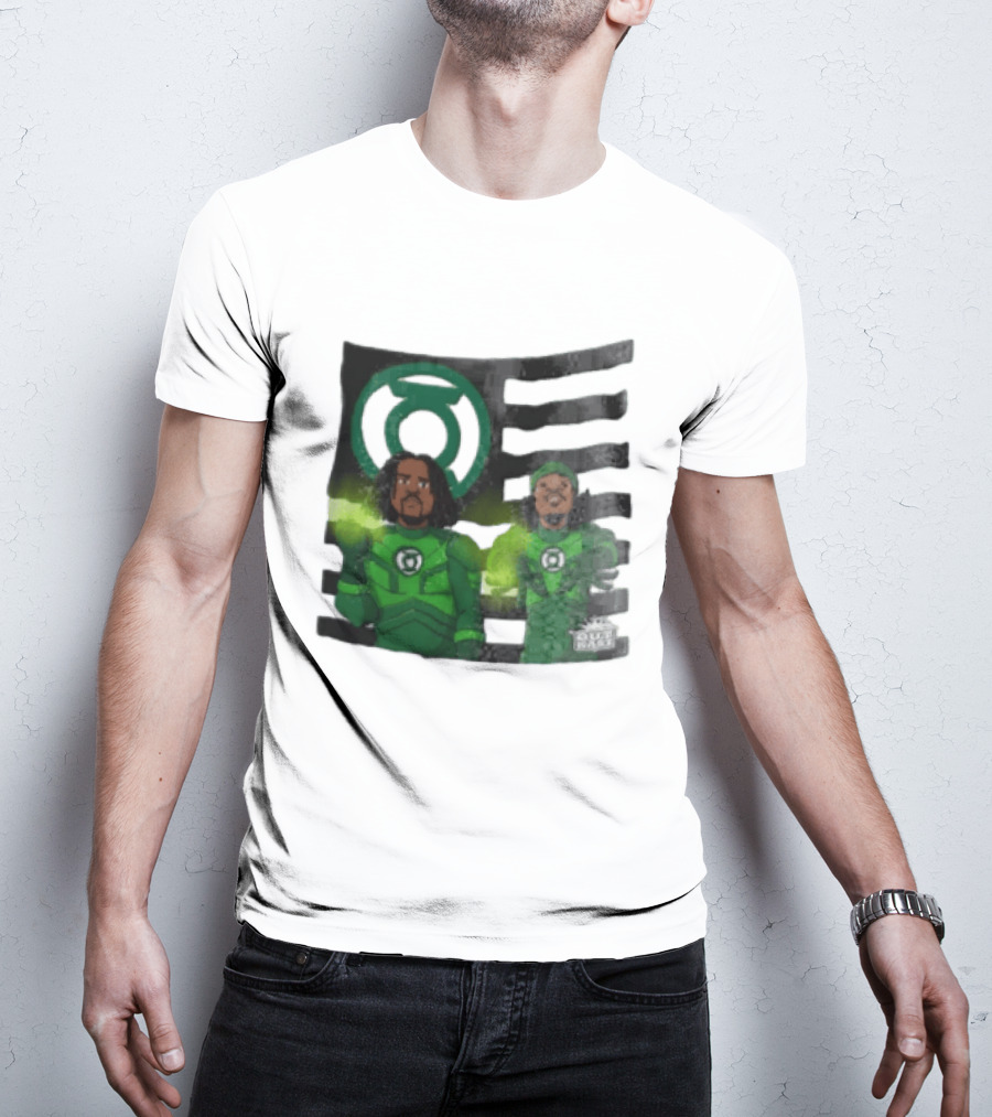 Lanterns X OutKast Comic Superheroes Green Light Power T-Shirt