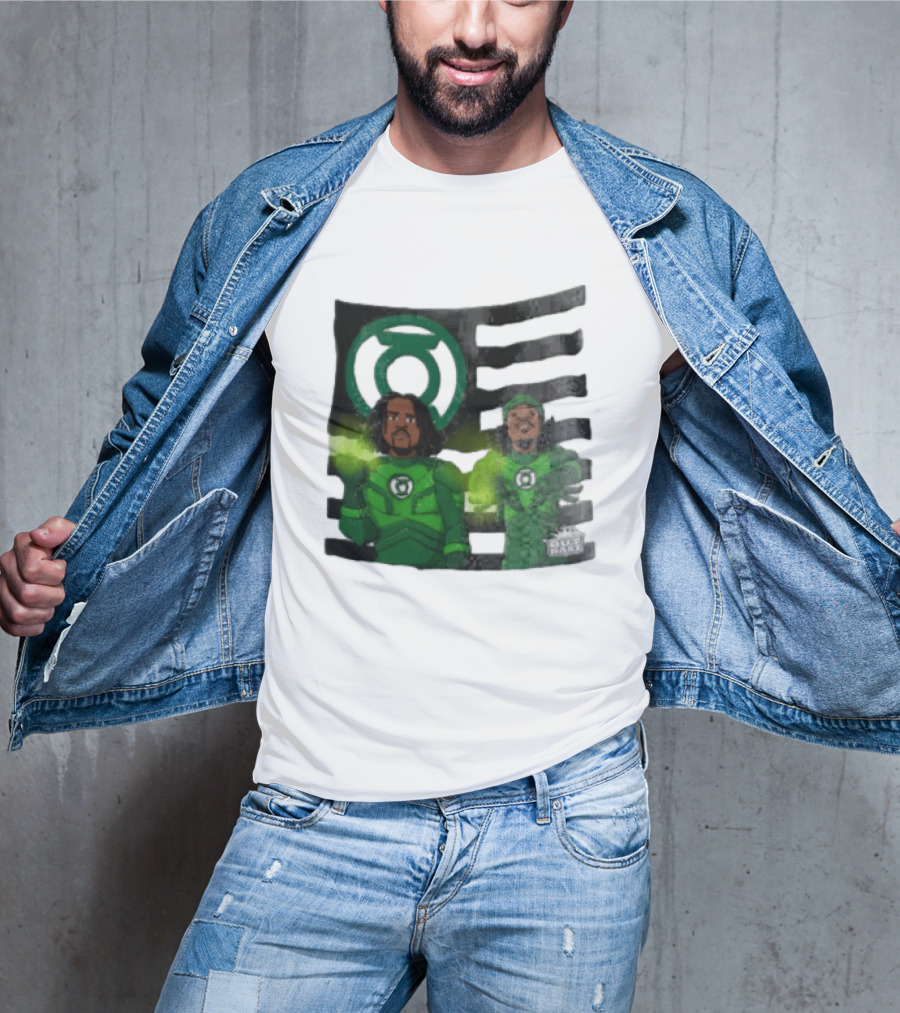 Lanterns X OutKast Comic Superheroes Green Light Power T-Shirt