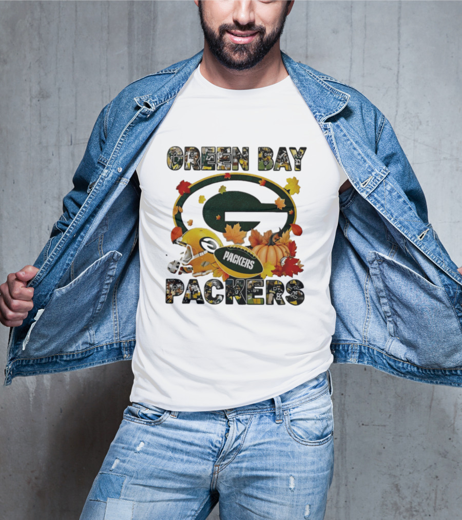 Green Bay Packers Football Fall Pumpkin Autumn 2026 Halloween T-Shirt