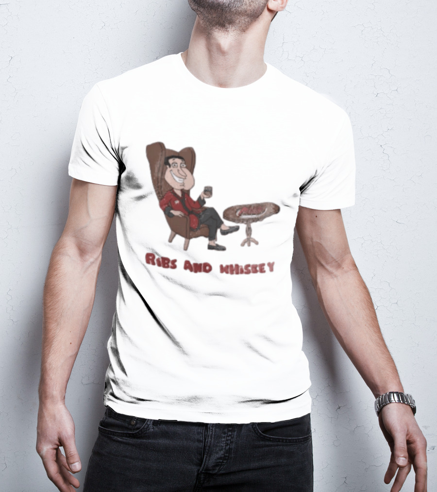 Family Guy Glenn Quagmire Ribs And Whiskey T-Shirt
