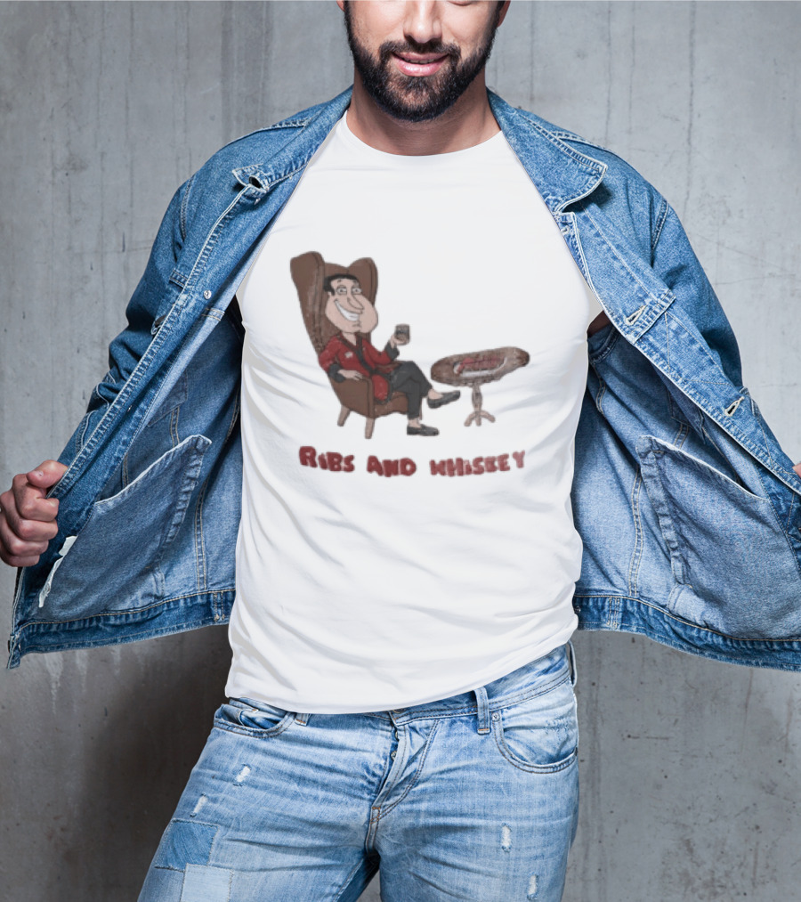 Family Guy Glenn Quagmire Ribs And Whiskey T-Shirt