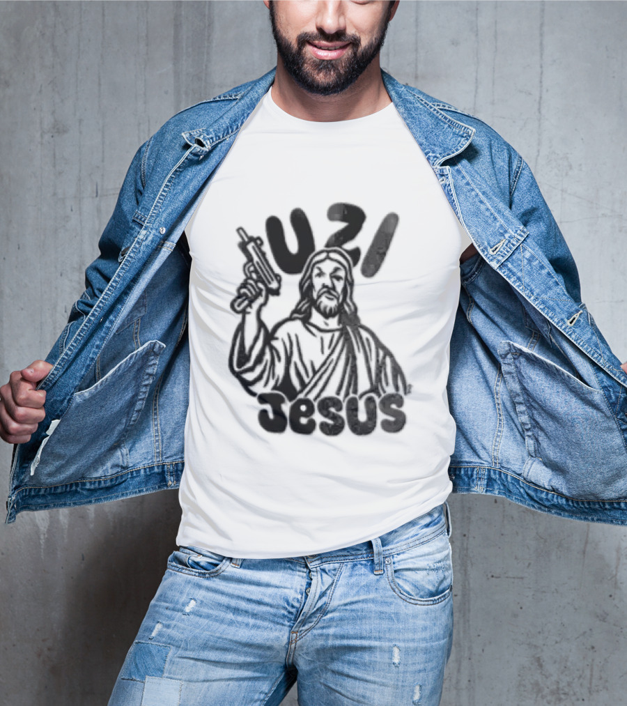 Uzi Jesus Iconic Urban Style Trend T-Shirt