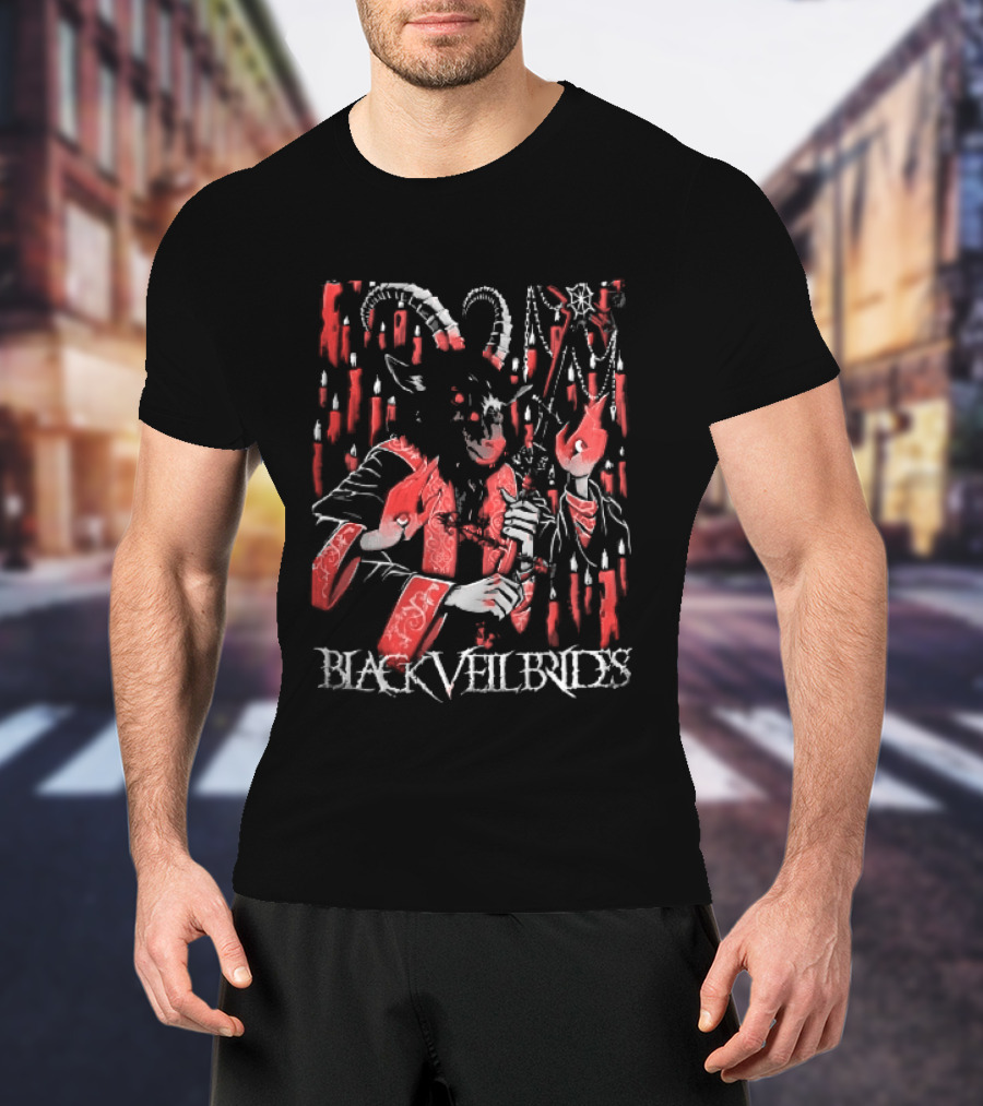 Black Veil Brides Mexico Show 2026 Demon Goat Candles Sept 11 13 2026 T-Shirt