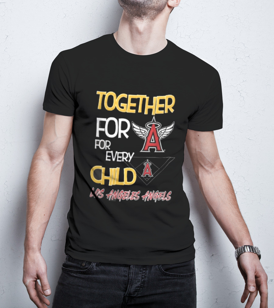 Los Angeles Angels Together For Every Child Winged Baseball Diamond T-Shirt