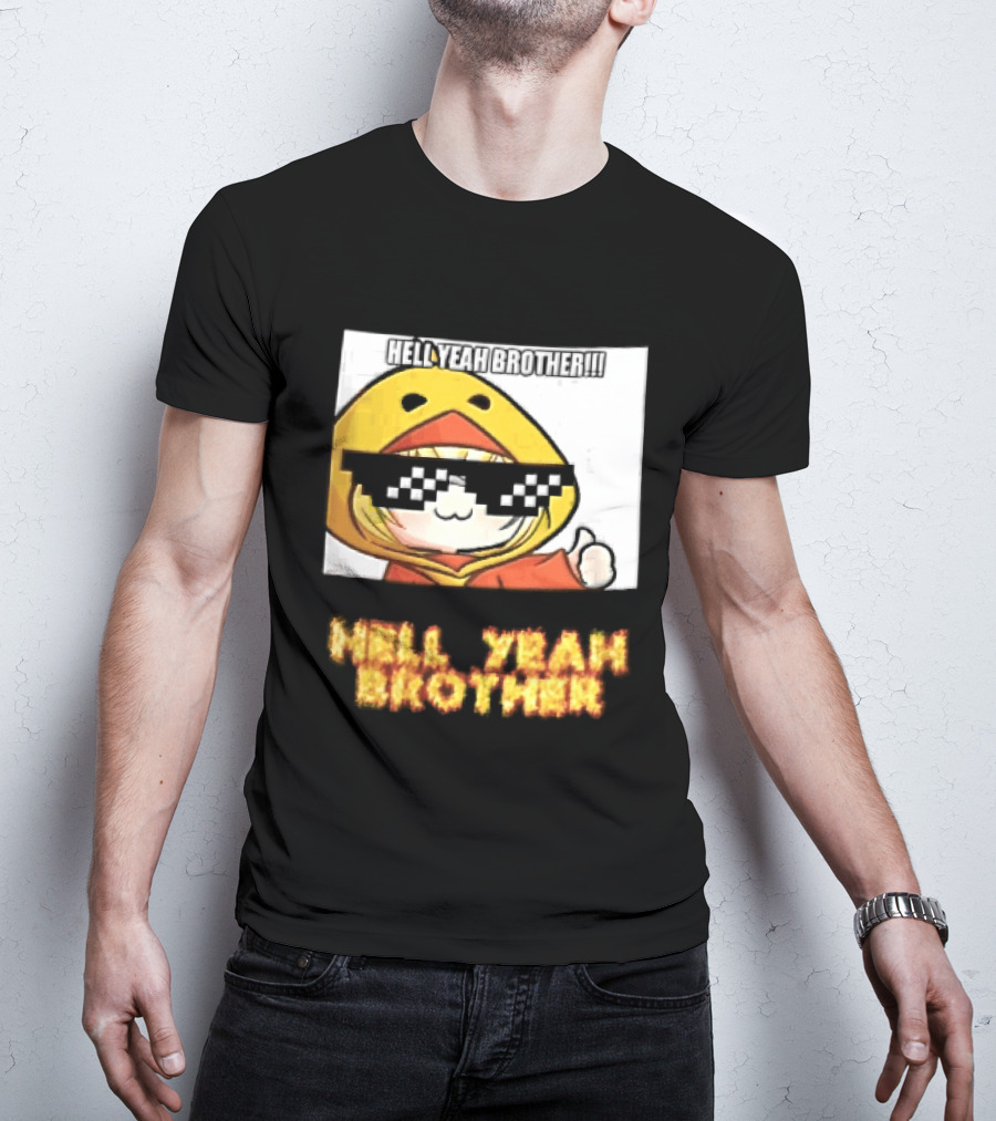 Hell Yeah Brother Cool Duck Meme Sunglasses Fun T-Shirt