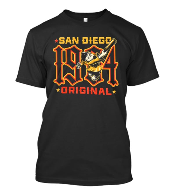San Diego 1904 Original Retro Baseball Player T-Shirt