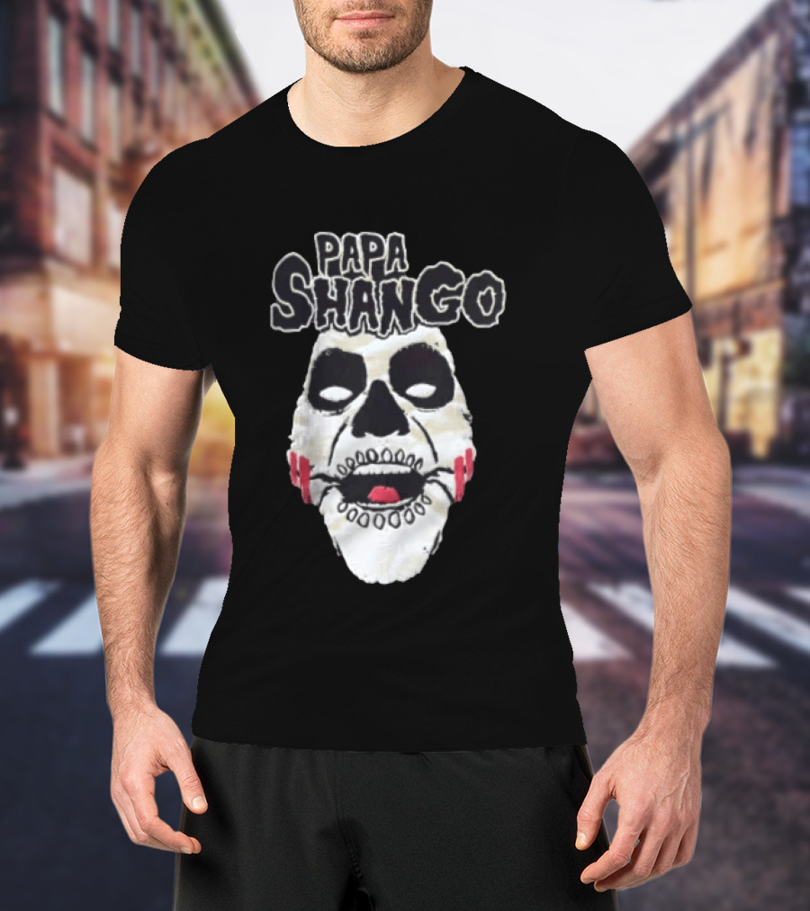 Papa Shango WWF Legends Of Wrestling Skull Mask T-Shirt