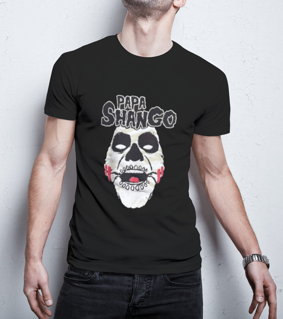 Papa Shango WWF Legends Of Wrestling Skull Mask T-Shirt