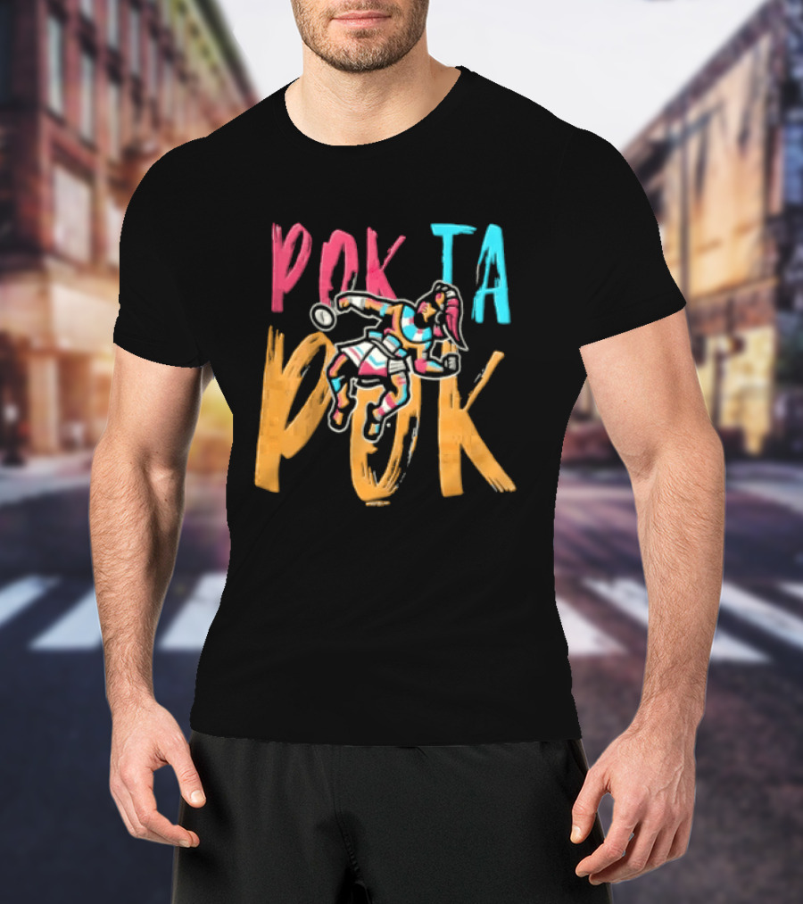 Pok Ta Pok Copa Pensacola Pensacola Blue Wahoos MiLB Baseball Playful Athletic T-Shirt