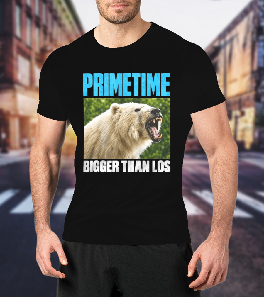 PRIMETIME Bigger Than Los Polar Bear Roaring T-Shirt