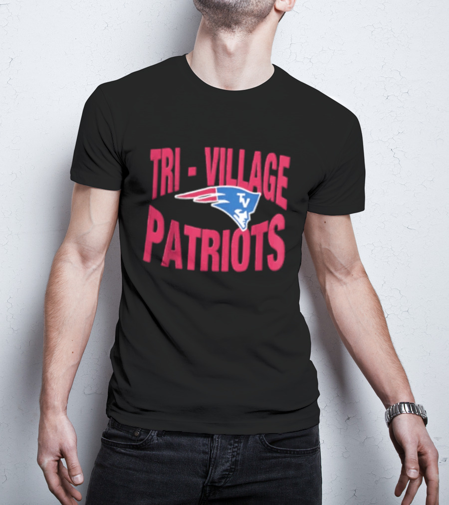 Tri Village Patriots New England Patriots Football 2026 Logo TV T-Shirt