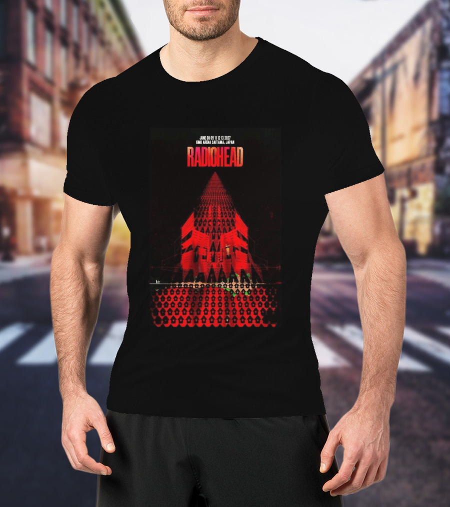 Radiohead 2027 GMO Arena Saitama Japan Concert June 8 9 11 12 13 T-Shirt