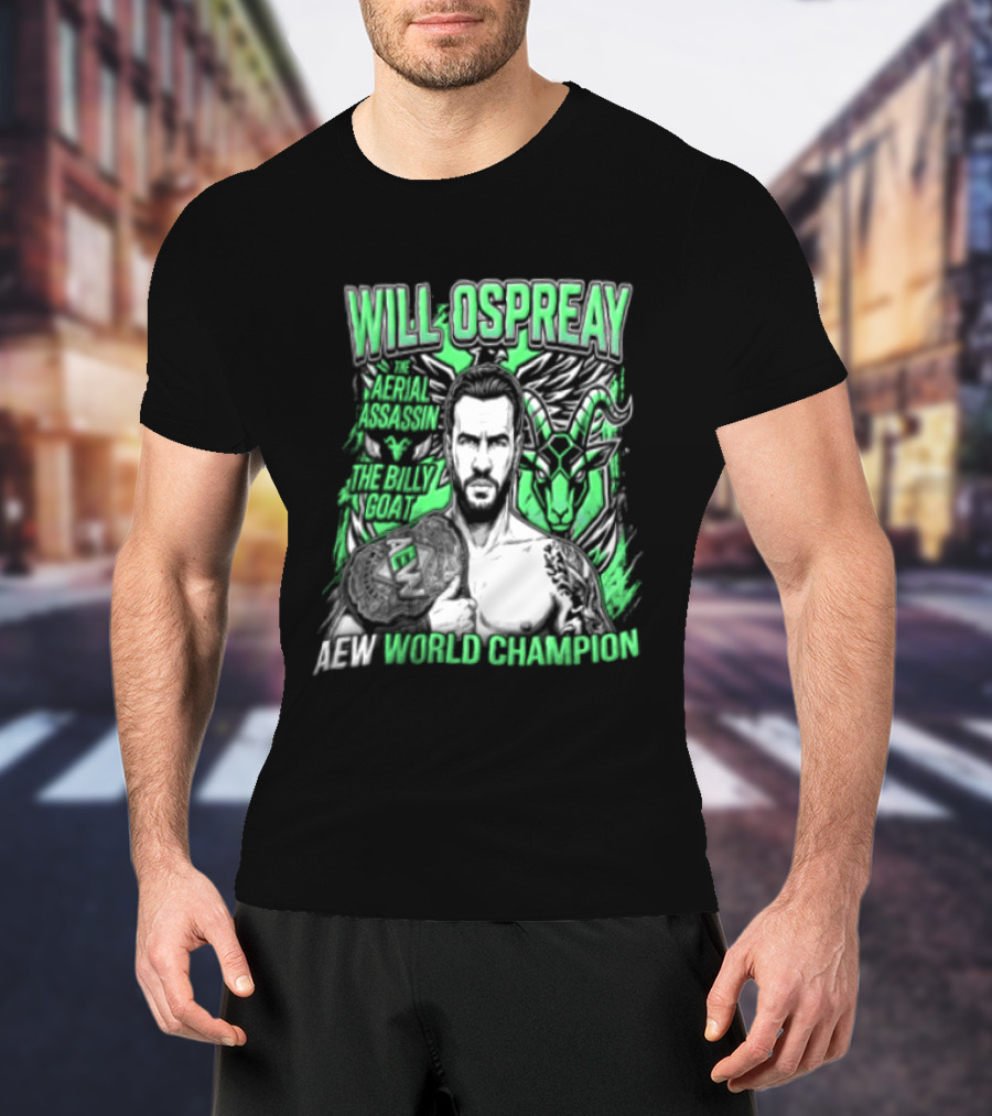 Will Ospreay Aerial Assassin Billy Goat World Champion T-Shirt