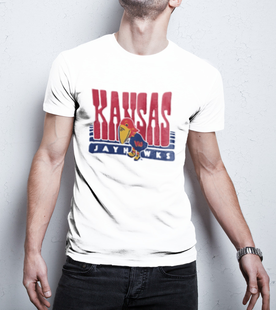 Kansas Jayhawks Big Jay Basketball NBA T-Shirt