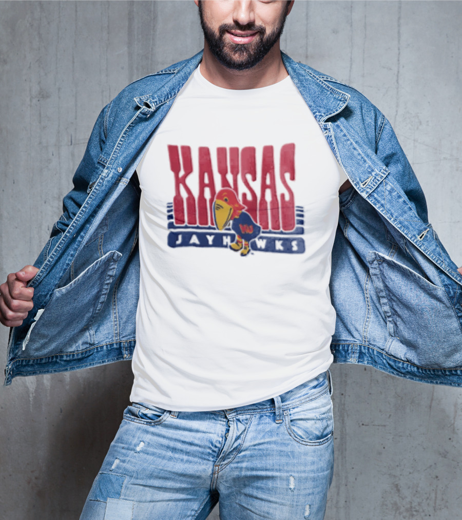 Kansas Jayhawks Big Jay Basketball NBA T-Shirt