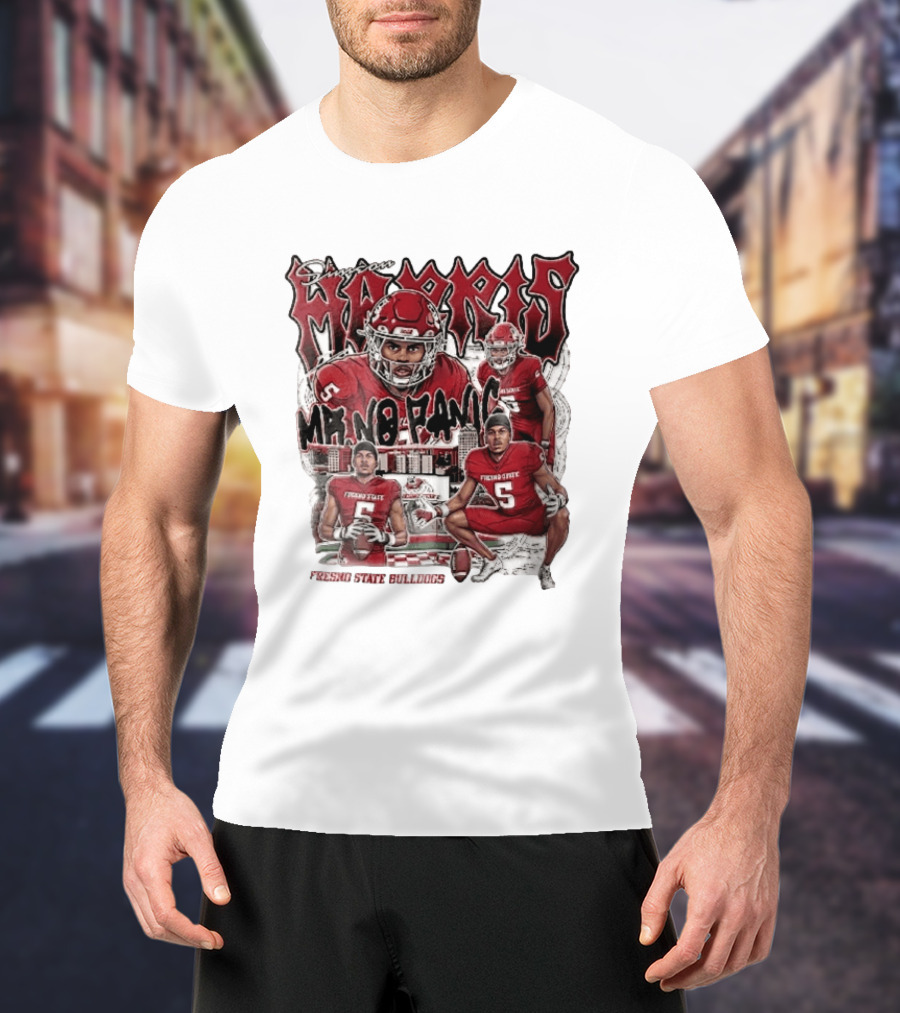 Simeon Harris Mr No Panic Fresno State Bulldogs Football Player Collage T-Shirt