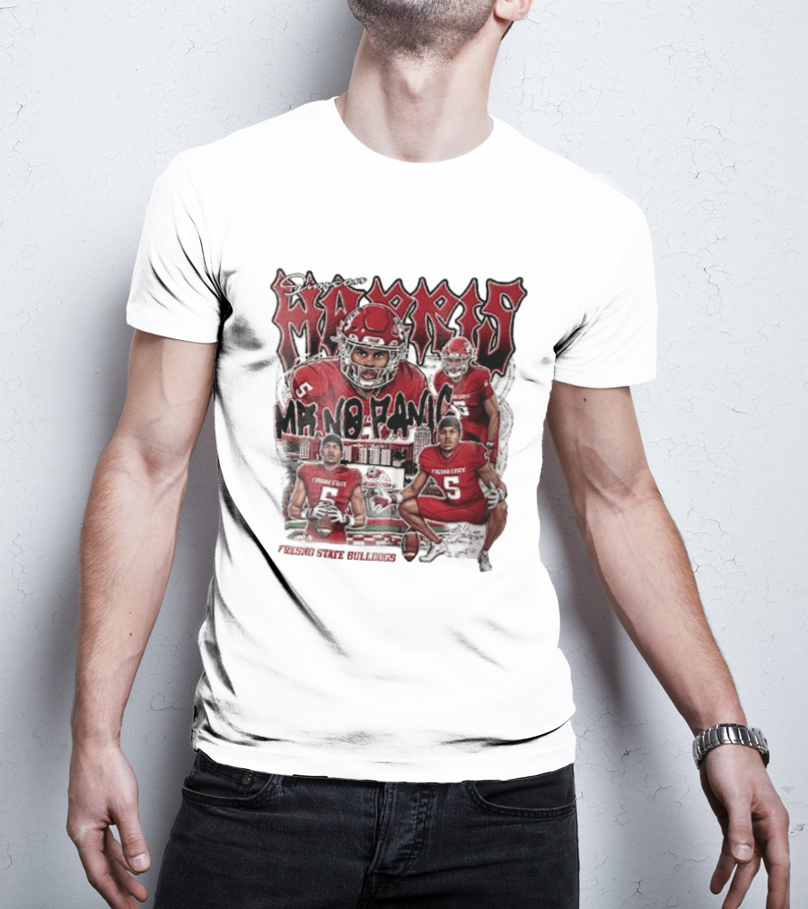 Simeon Harris Mr No Panic Fresno State Bulldogs Football Player Collage T-Shirt