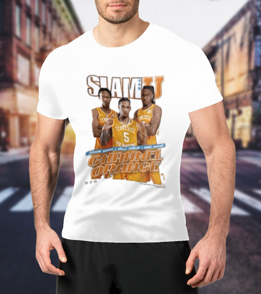 Slam University Tennessee Channel Orange Jordan Gainey Zakai Zeigler Chaz Lanier T-Shirt