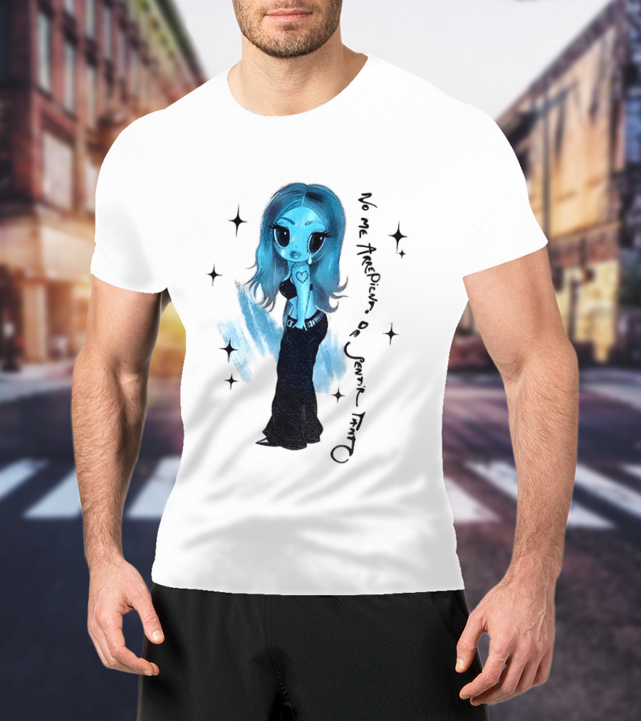 Karol G No Me Arrepiento De Sentir Tanto Blue Cartoon T-Shirt