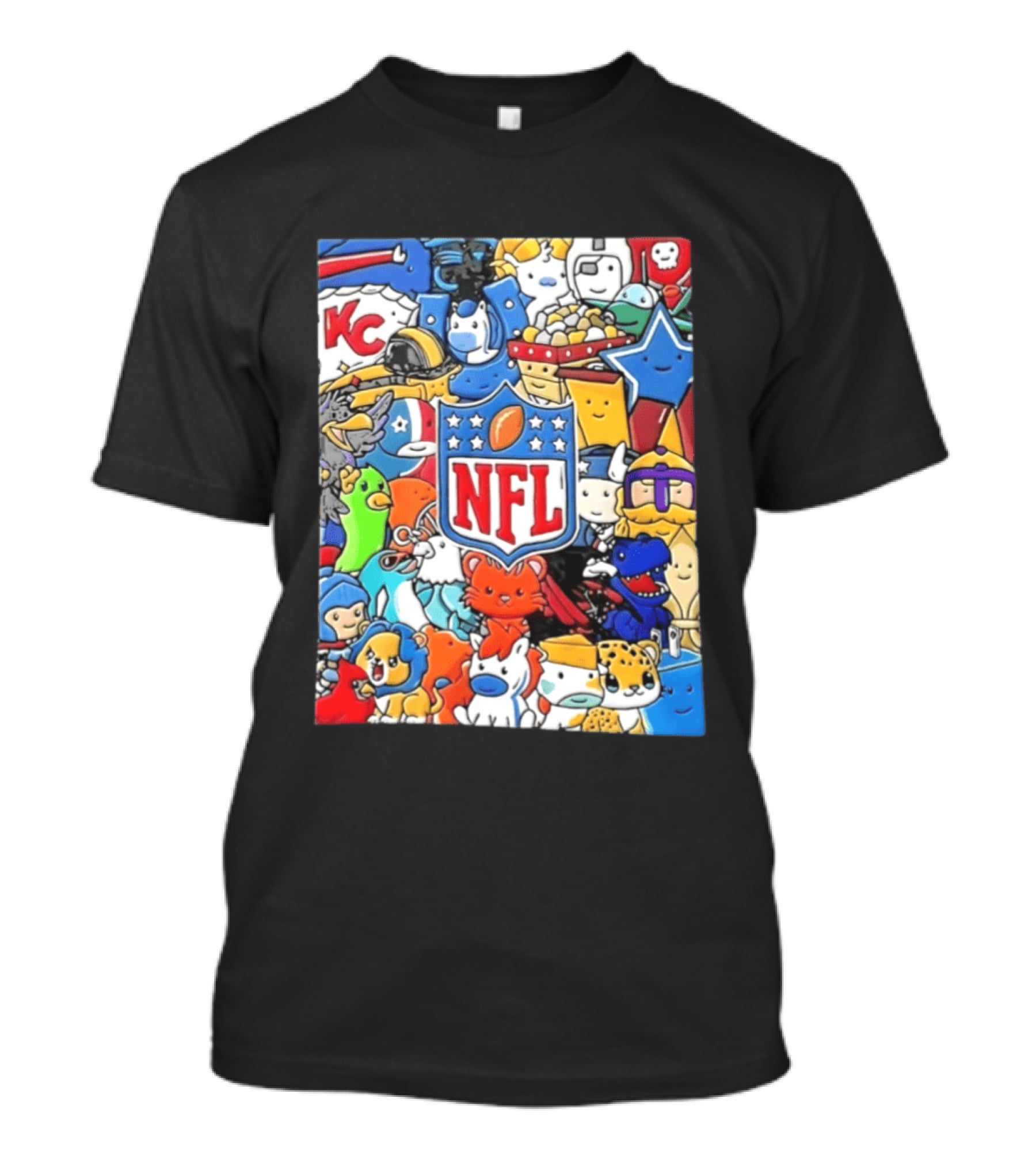 NFL KC Mascots And Football Is Officially Back 2026 T-Shirt