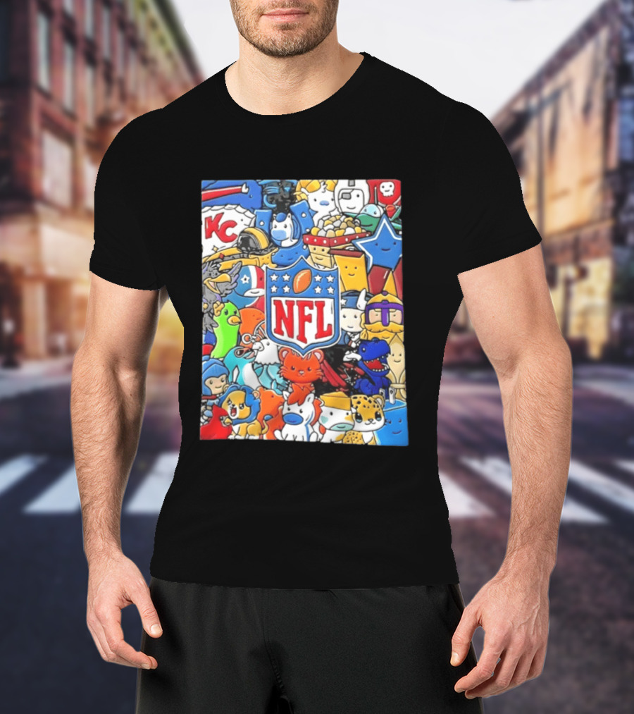 NFL KC Mascots And Football Is Officially Back 2026 T-Shirt