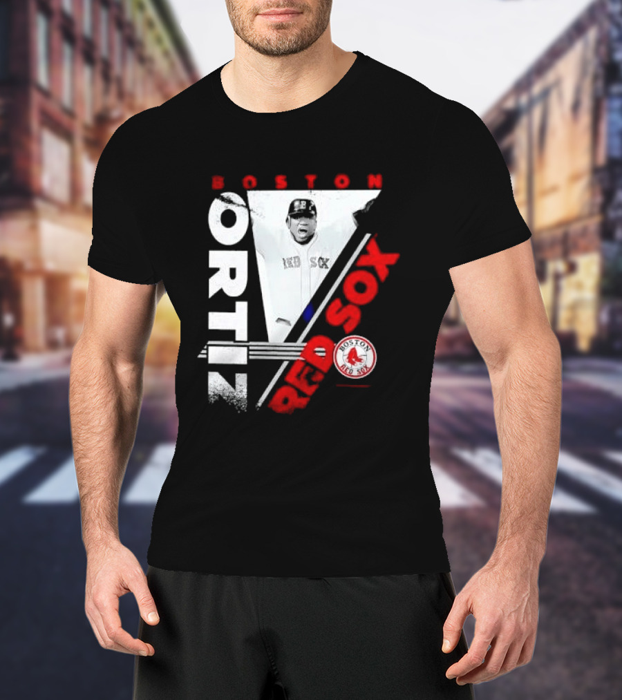 David Ortiz Boston Red Sox Celebrating T-Shirt