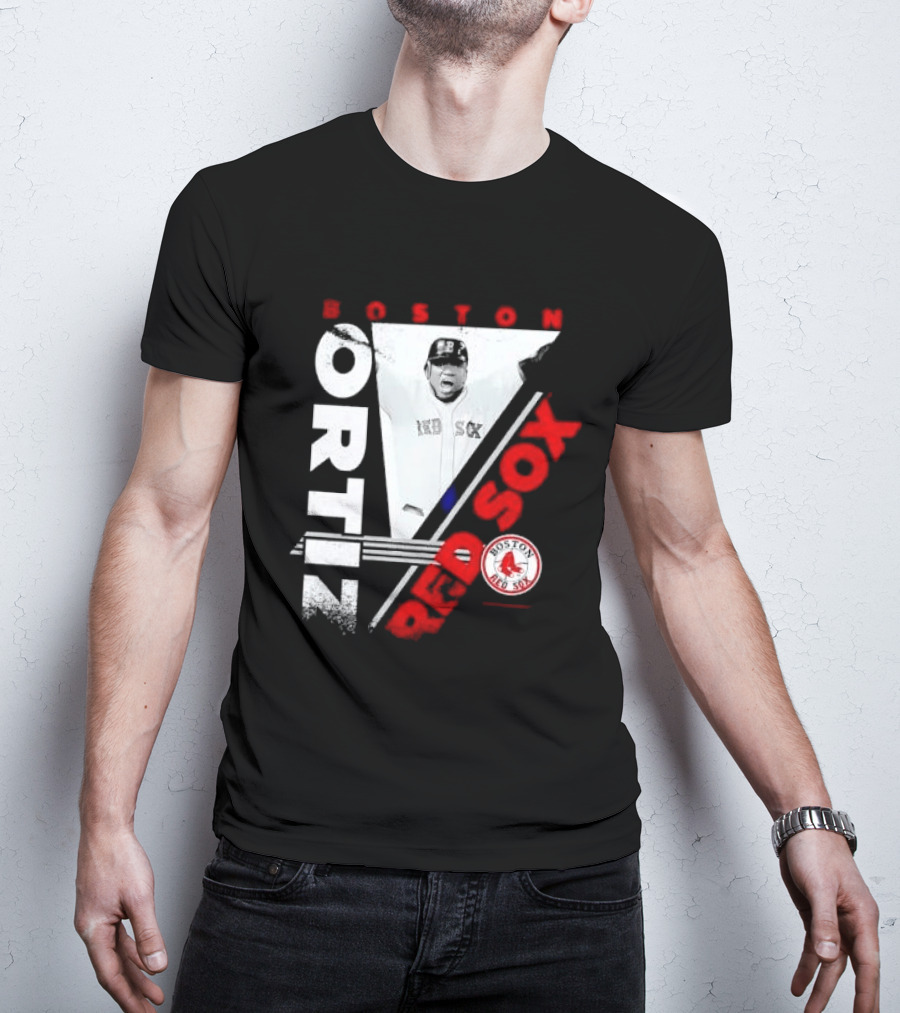 David Ortiz Boston Red Sox Celebrating T-Shirt