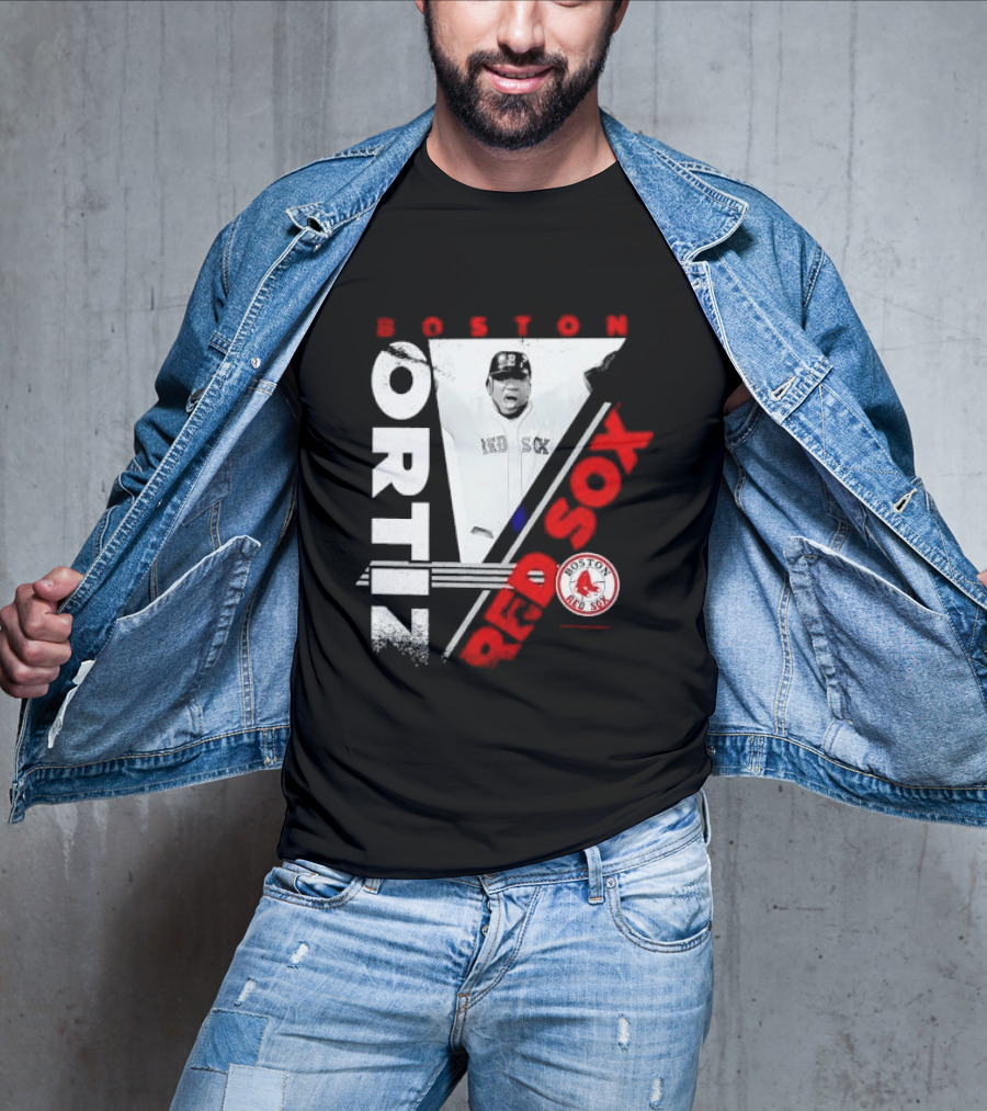 David Ortiz Boston Red Sox Celebrating T-Shirt