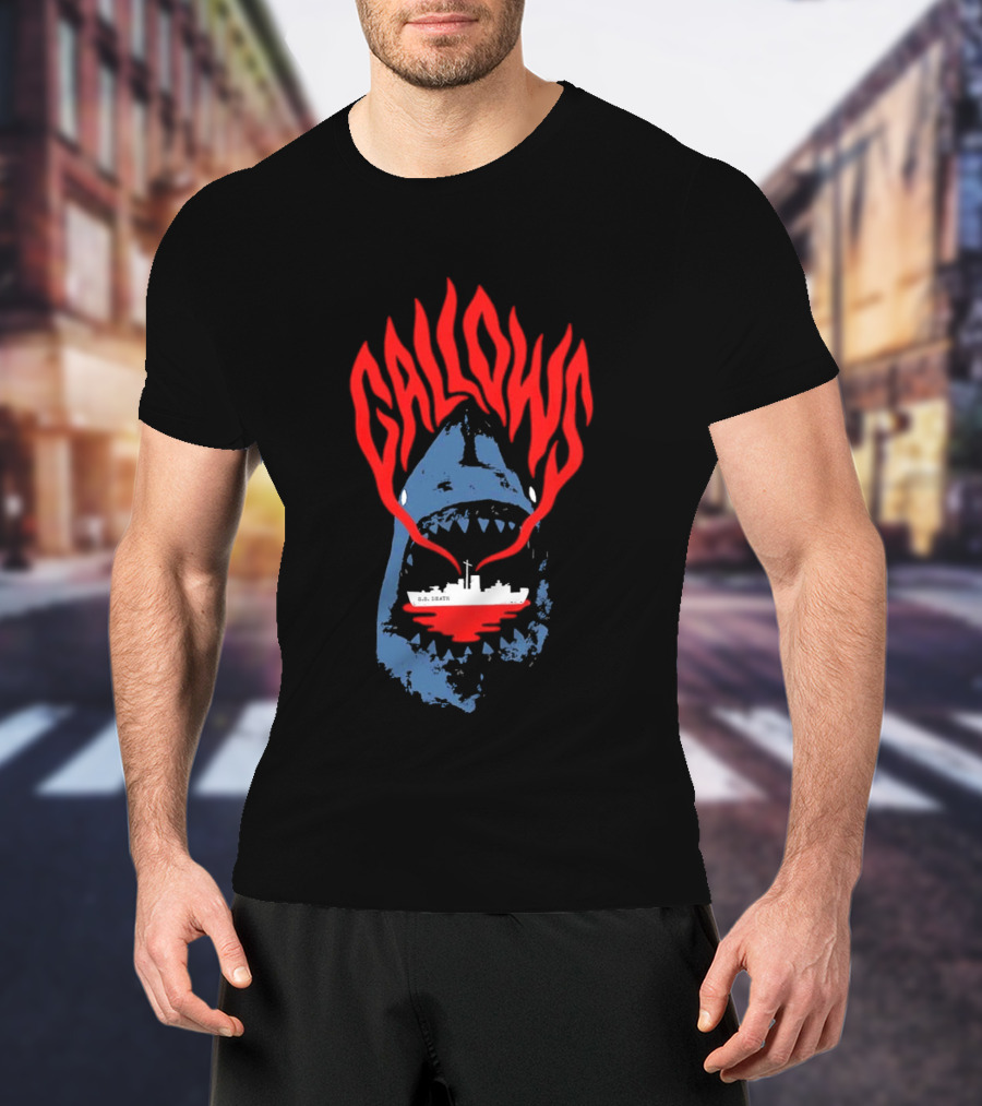 Gallows Shark With Ship Orchestra Of Wolves Collection T-Shirt