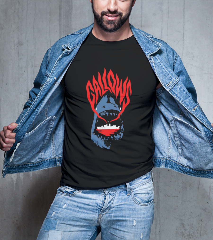 Gallows Shark With Ship Orchestra Of Wolves Collection T-Shirt
