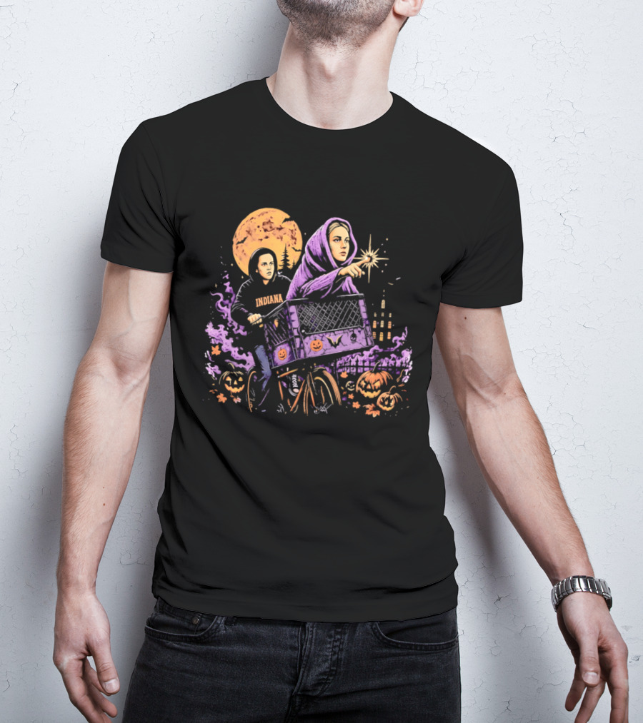 Caitlin Clark Sophie Cunningham Bicycle Halloween Movie Scene T-Shirt