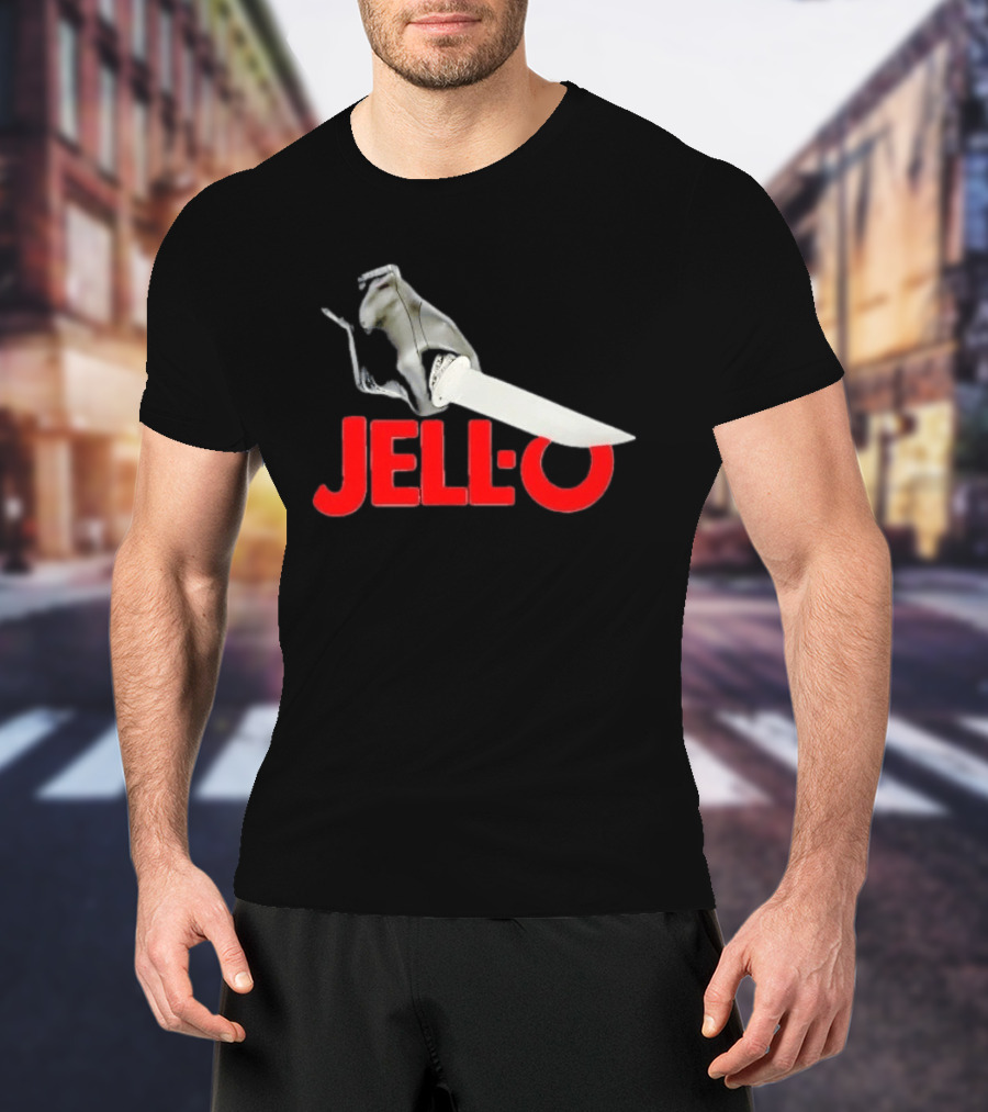 Jello With Gloved Hand Stabbing T-Shirt