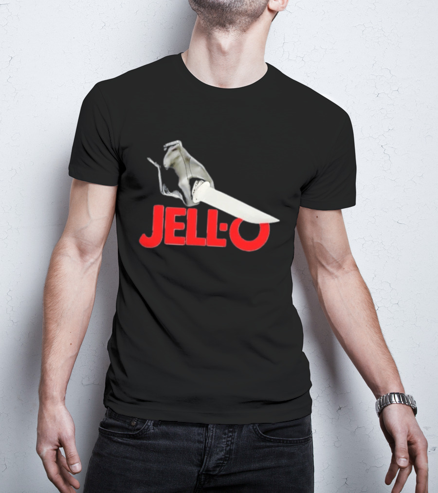 Jello With Gloved Hand Stabbing T-Shirt