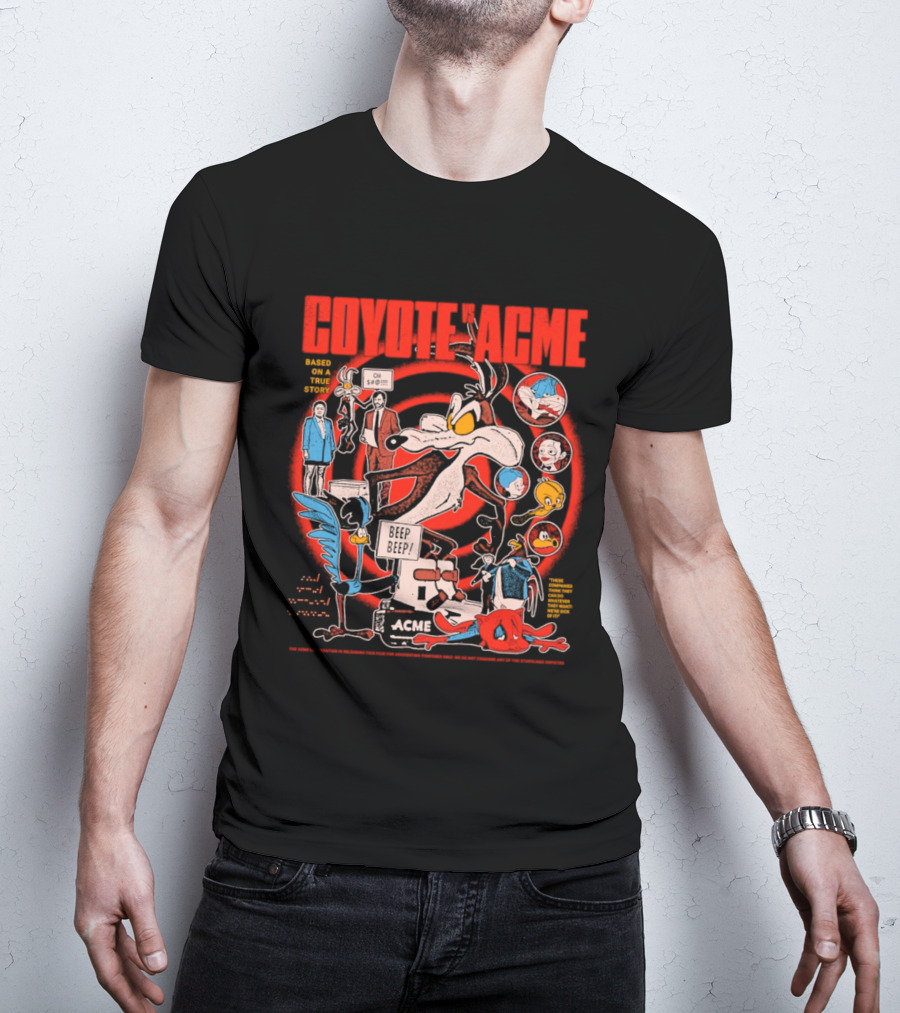 Coyote Vs Acme Based On A True Story Warner Bros Animation T-Shirt