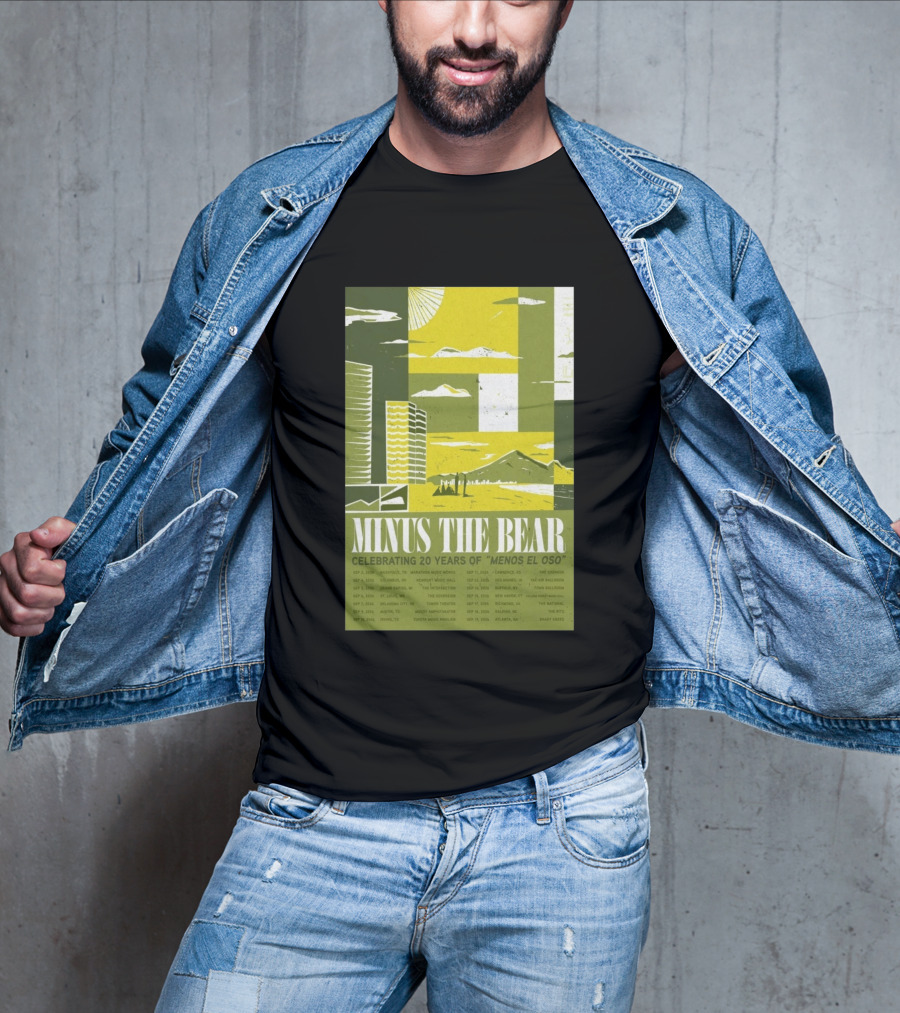 Minus The Bear Celebrating 20 Years Of Menos El Oso 2026 US Tour Dates T-Shirt