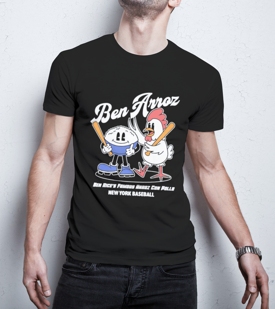 Ben Arroz New York Baseball Ben Rices Friends Arroz Con Pollo T-Shirt