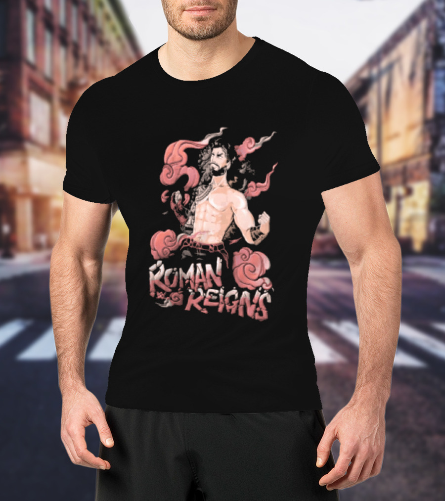 Roman Reigns WWE Anime T-Shirt