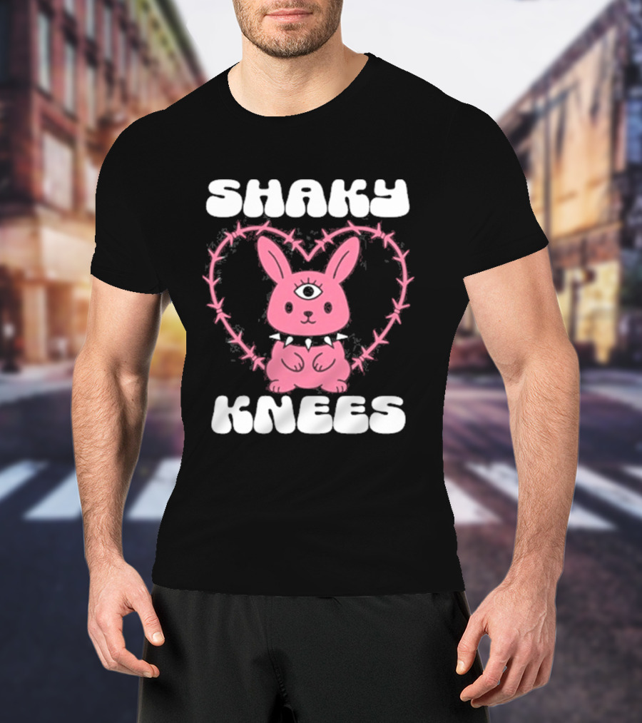 Shaky Knees 2025 Pink Bunny Heart T-Shirt