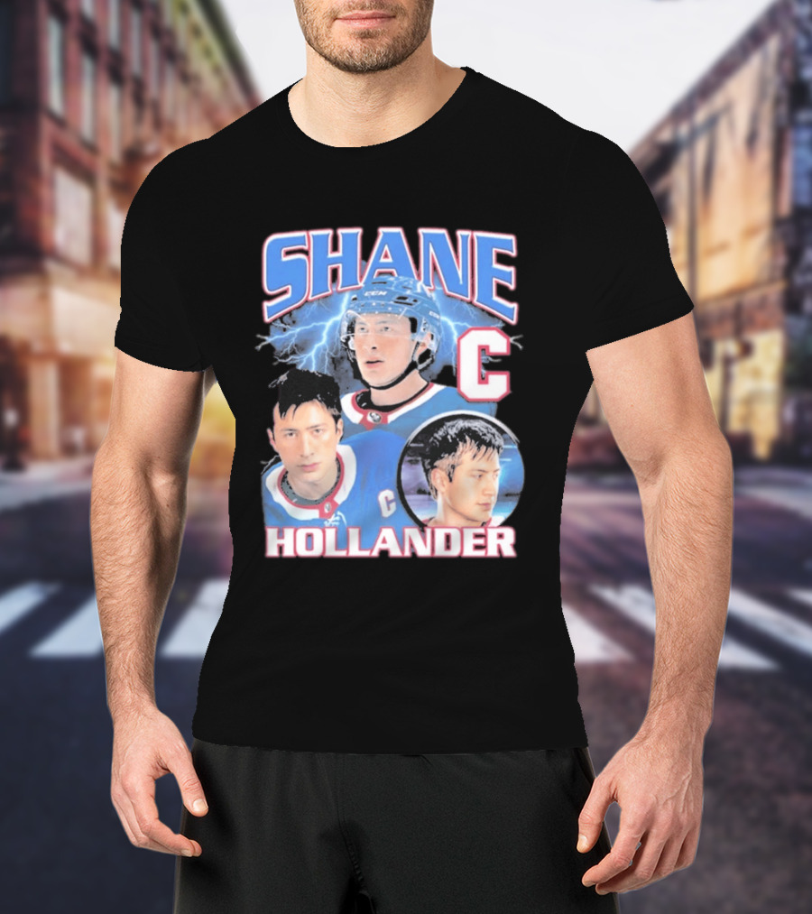 Shane Hollander C Hockey Player Lightning Blue Jersey T-Shirt