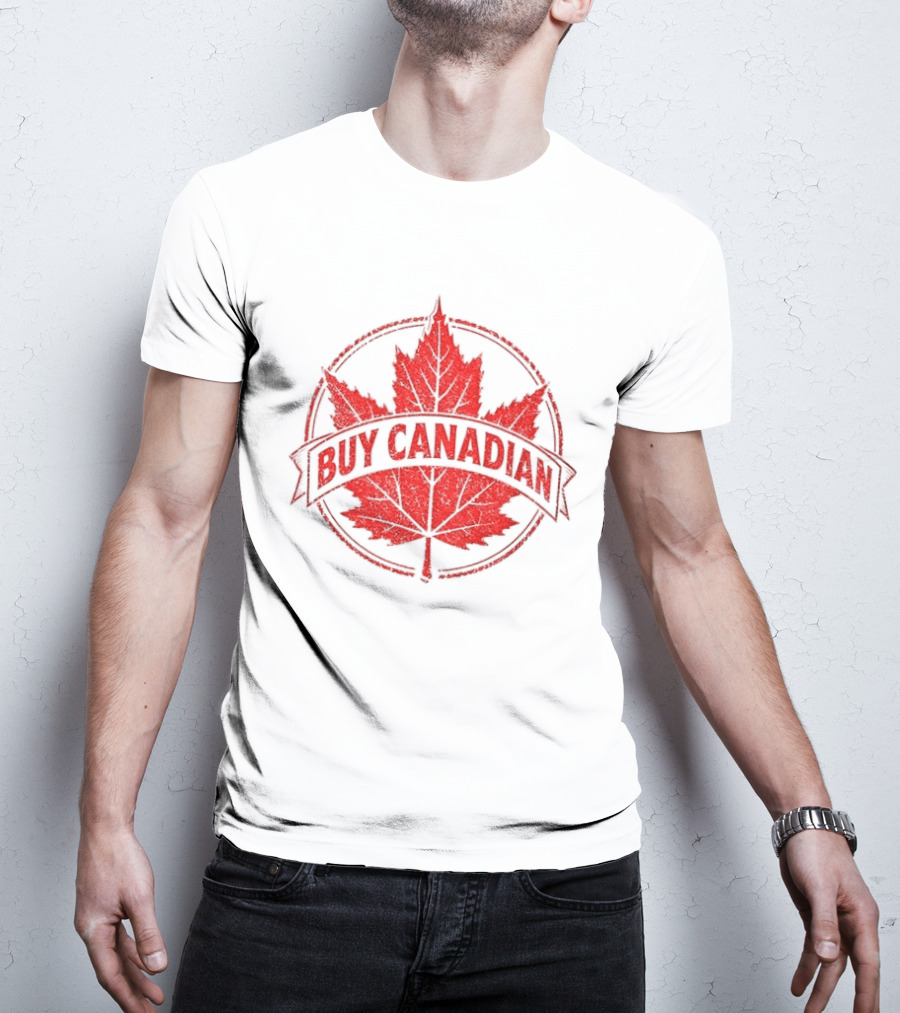 Buy Canadian Support Local Maple Leaf Pride T-Shirt