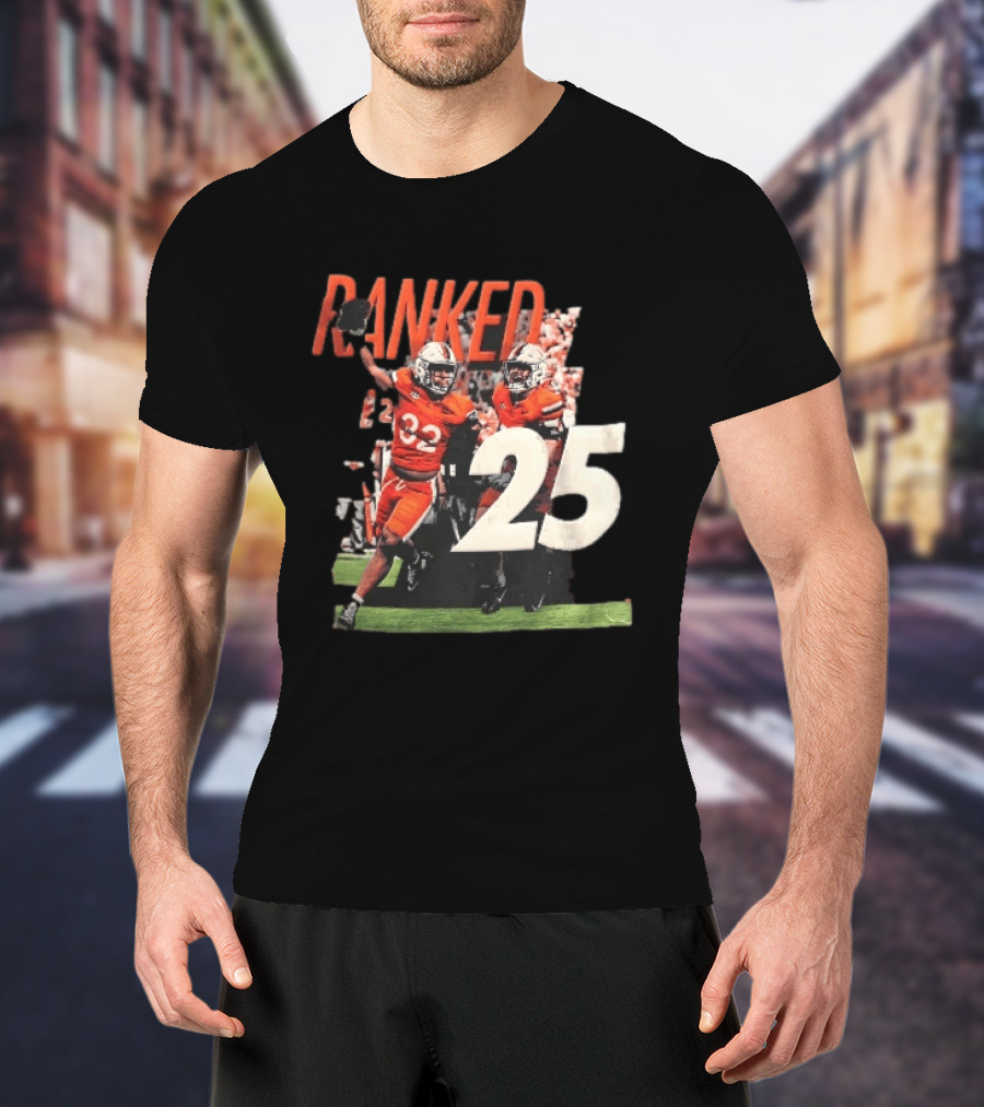 Virginia Cavaliers NCAA College Football Ranked 25 Team Players Celebration T-Shirt