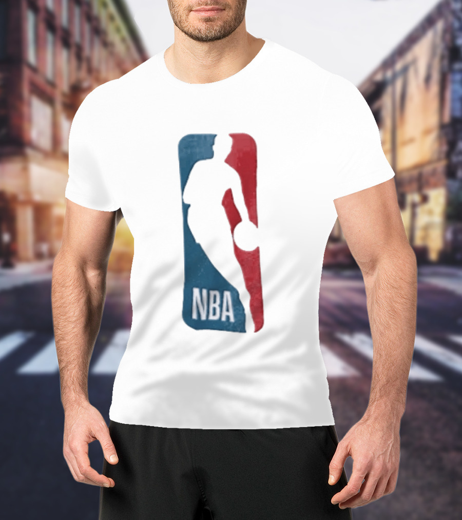 NBA National Basketball Association Blue Red Abstract T-Shirt