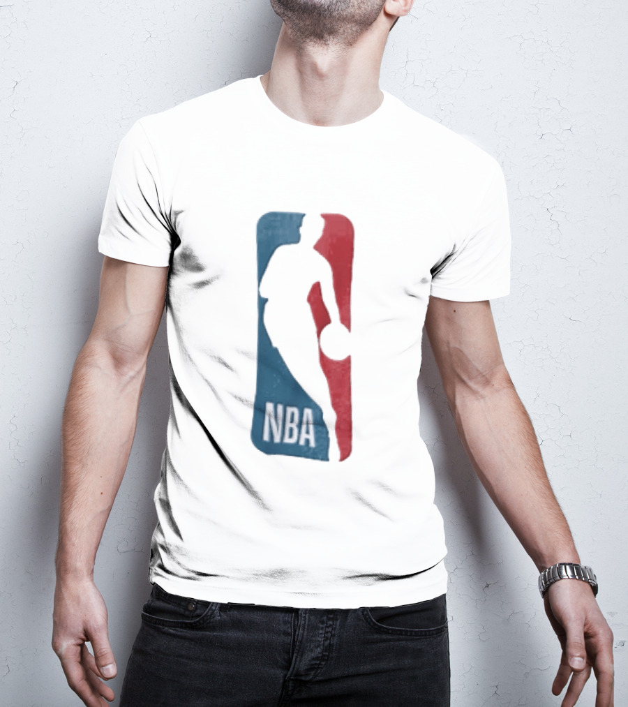 NBA National Basketball Association Blue Red Abstract T-Shirt