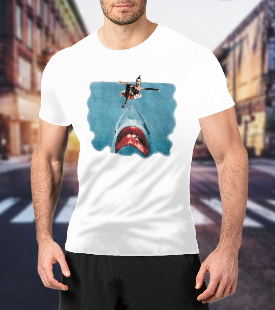 Sharky Horror Picture Show Jaws Mashup Movies T-Shirt