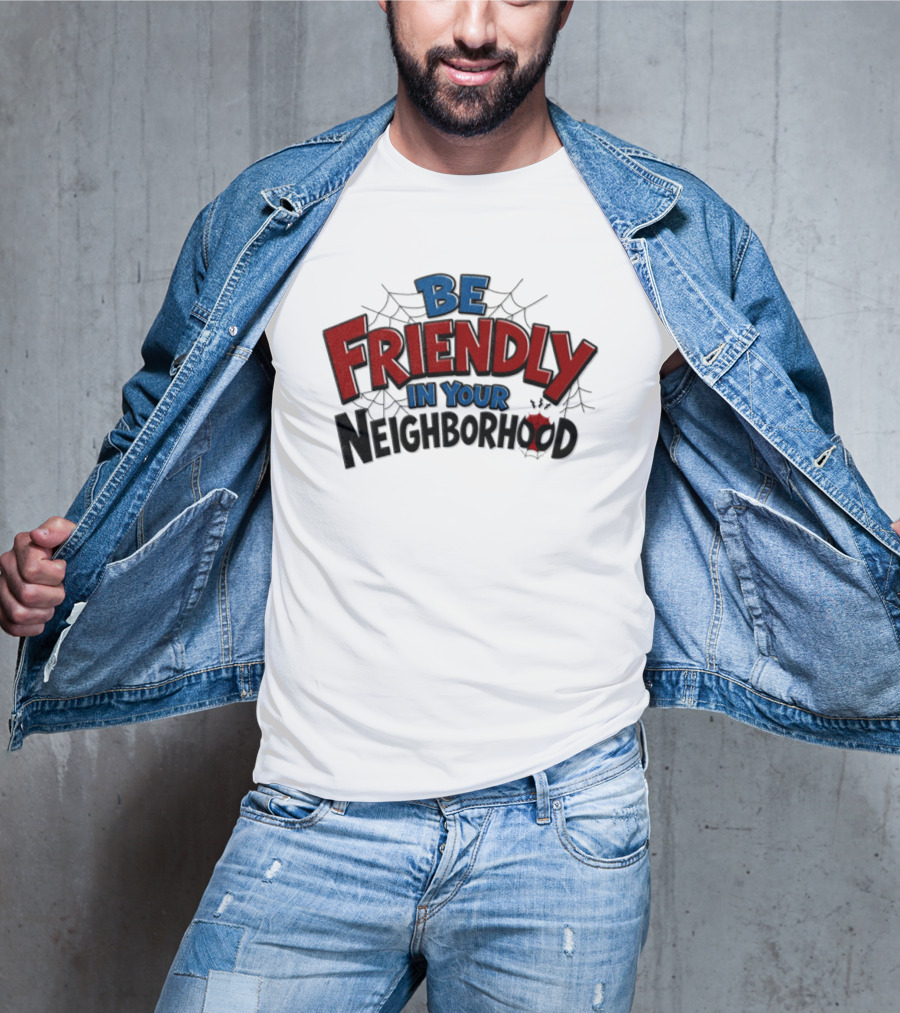 Spider Man Marvel Be Friendly In Your Neighborhood Spidey Webs T-Shirt