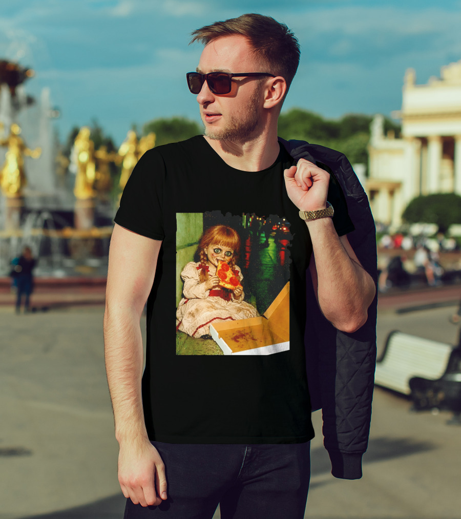 Annabelle Pizza Night Halloween T-Shirt