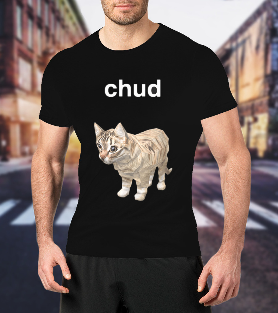 Chud Cat Meme Funny Internet Culture T-Shirt